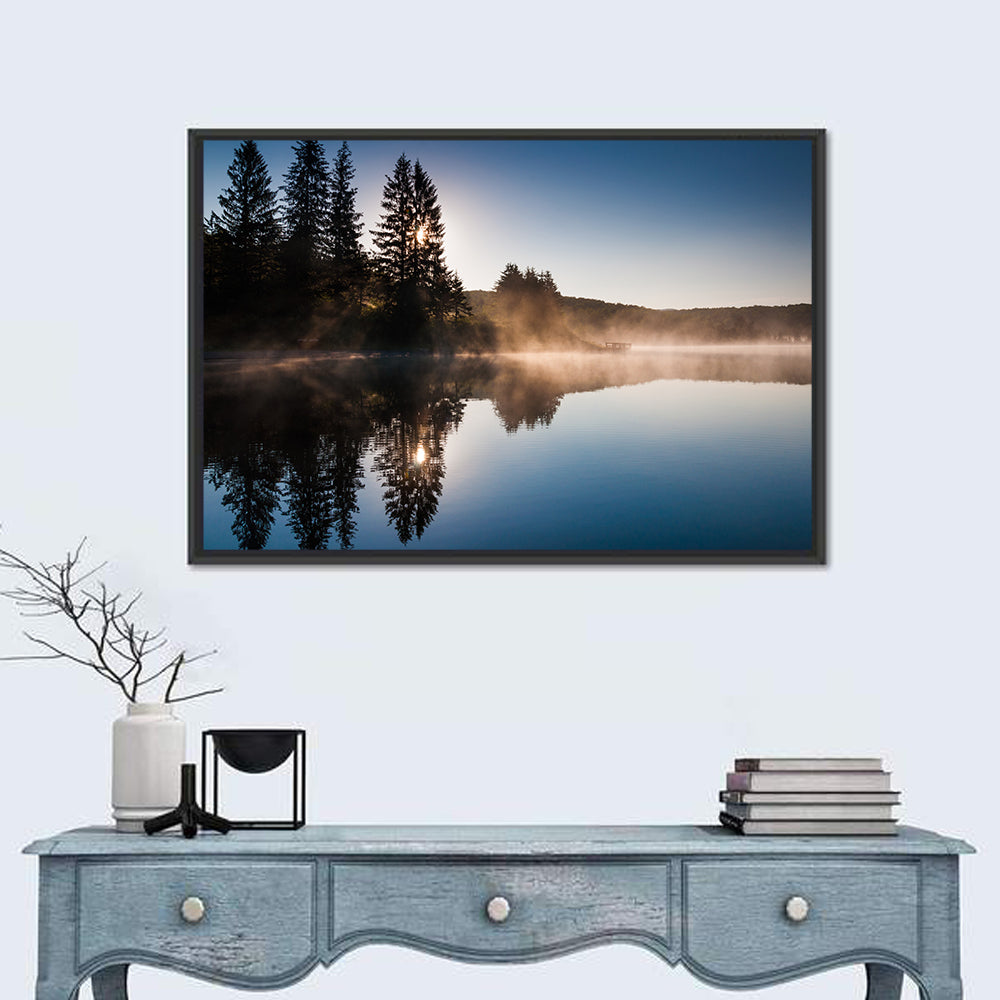Spruce Knob Lake Morning Mist Wall Art