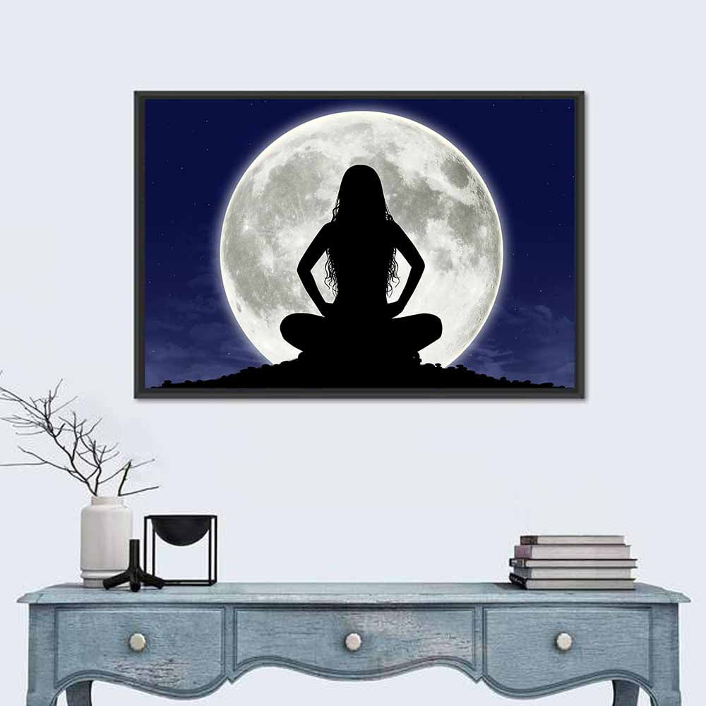 Young Woman Meditating Wall Art