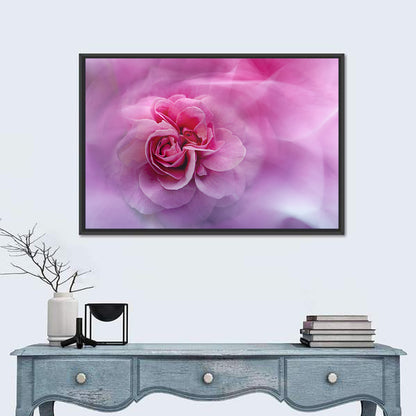 Ethereal Pink Rose Bloom Wall Art