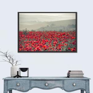 Red Poppy Field Wall Art