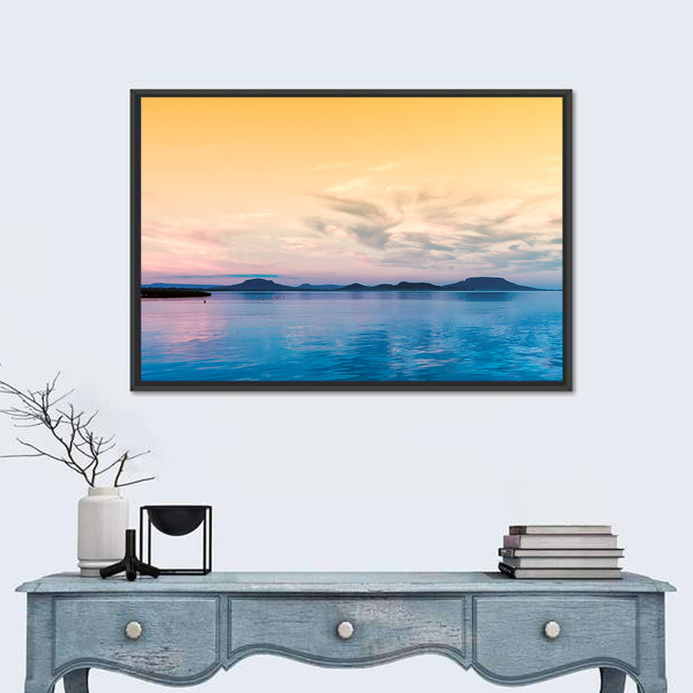 Lake Balaton at Golden Hour Wall Art