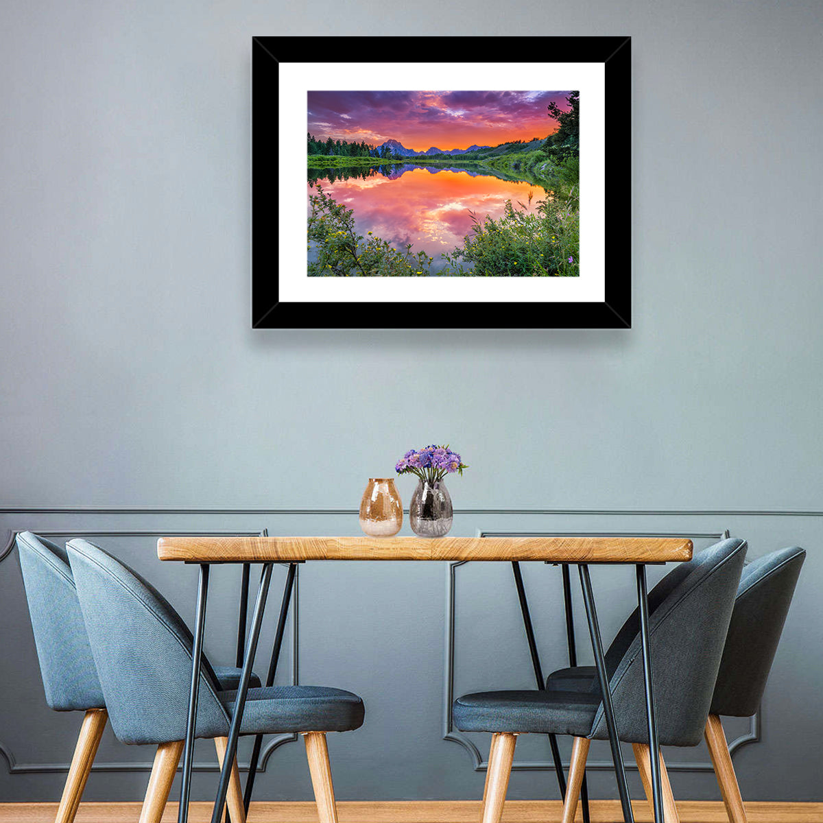 Oxbow Bend Sunset Wall Art