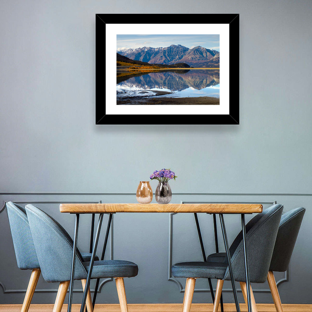 Kluane Lake Autumn Reflection Wall Art