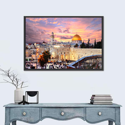Jerusalem Old City Sunset Wall Art