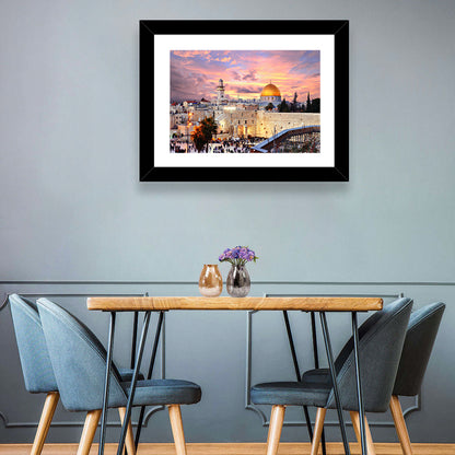 Jerusalem Old City Sunset Wall Art