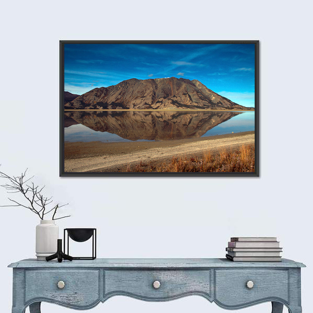 Rocky Peak Reflection, Kluane Lake Wall Art