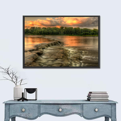 Maumee River Sunset Wall Art