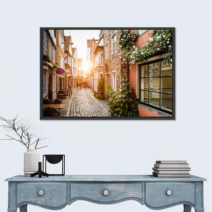 Schnoorviertel Cobblestone Lane Wall Art