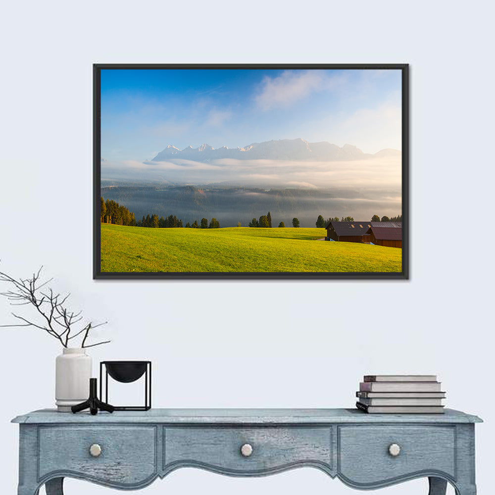 Sunlit Mountain Clouds Wall Art
