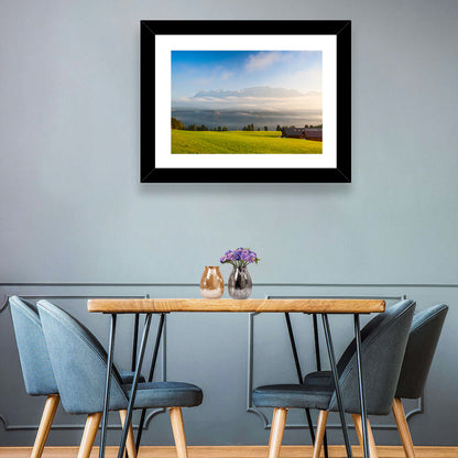 Sunlit Mountain Clouds Wall Art