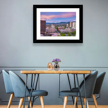 Boise Downtown at Golden Hour Wall Art