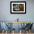 Mossy Stepping Stones Over Stream Wall Art