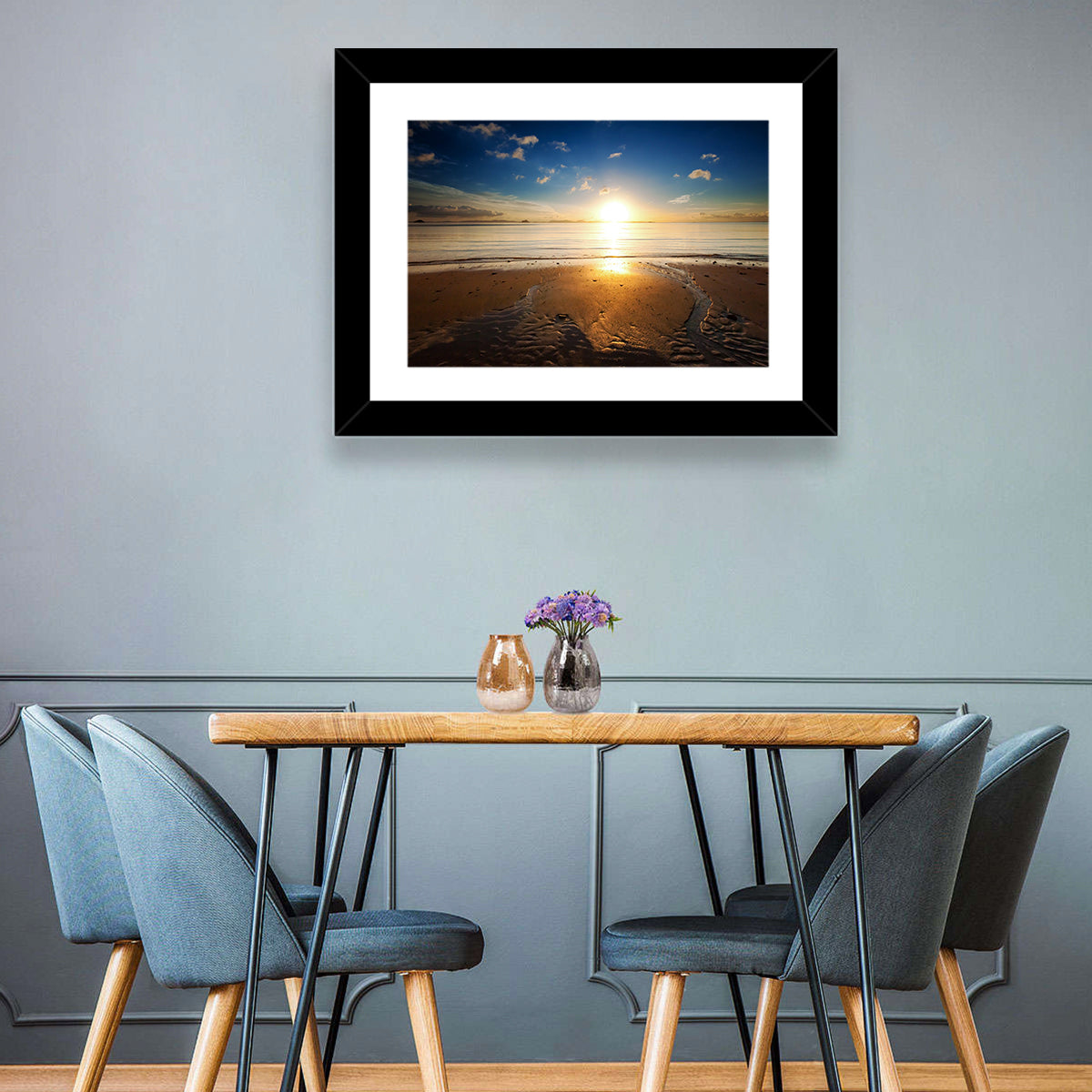 Sunrise Over Rippling Sand Wall Art