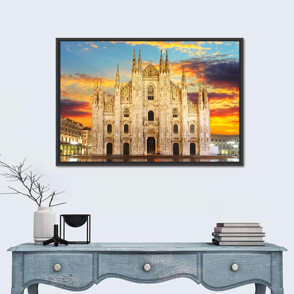 Milan Duomo at Sunset Wall Art