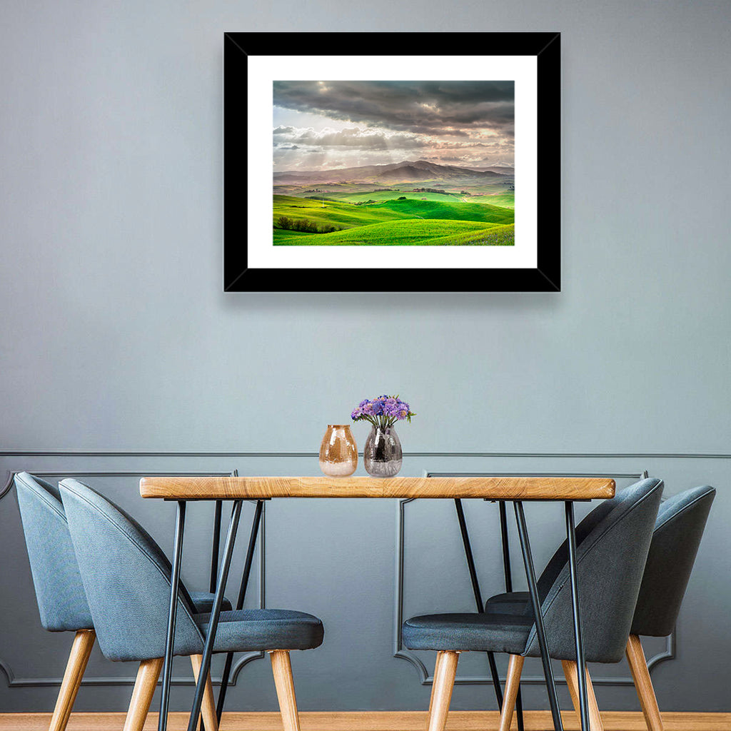 Tuscan Sunlit Hills Wall Art