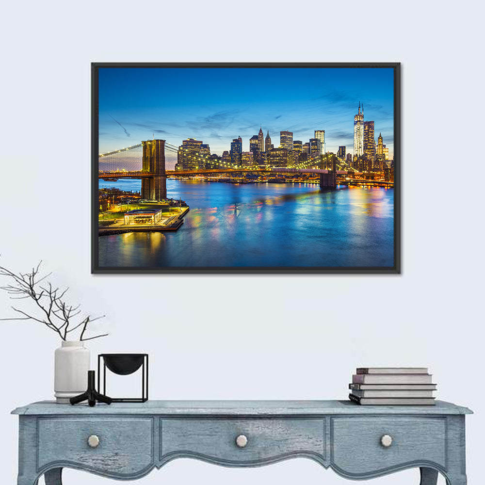 Brooklyn Bridge with Jane's Carousel Wall Art