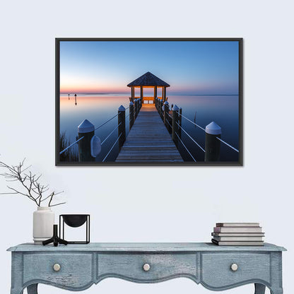 Pamlico Sound Twilight Gazebo Wall Art