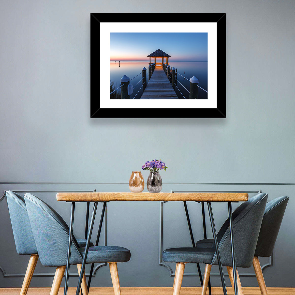 Pamlico Sound Twilight Gazebo Wall Art