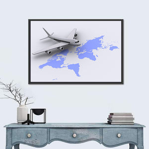 Airplane World Tour Wall Art