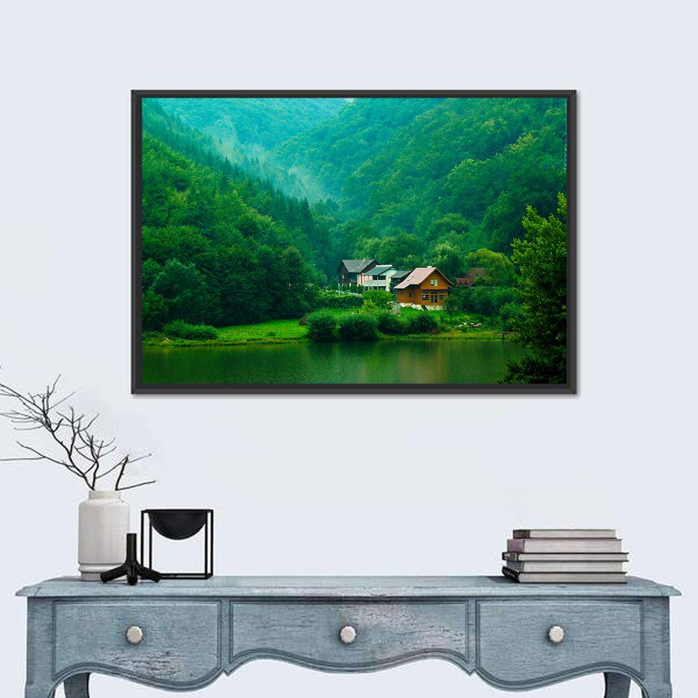 Mist Over Lake Tarnita Wall Art