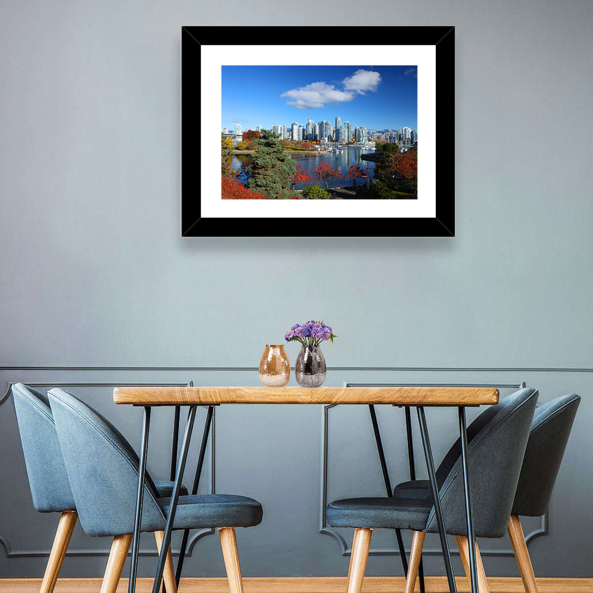 Vancouver Autumn Skyline Wall Art