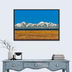 Snow-capped Peaks Over Lake Titicaca Wall Art