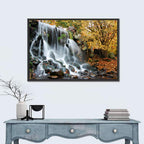Autumn Waterfall at Sonsbeek Park Wall Art