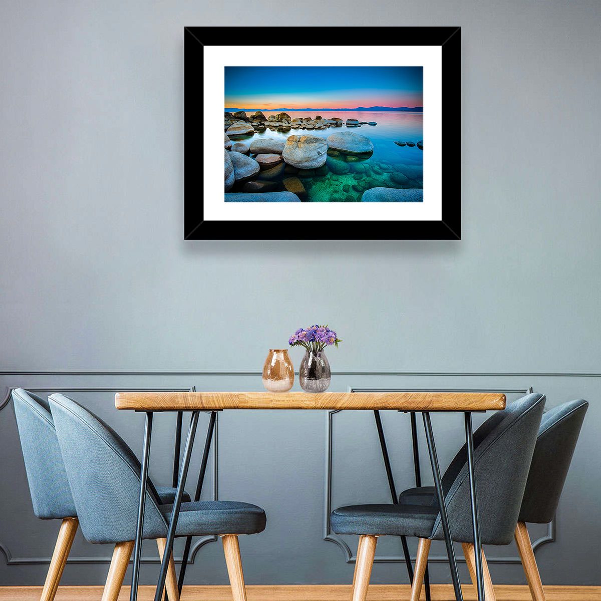 Lake Tahoe Sunset Boulders Wall Art