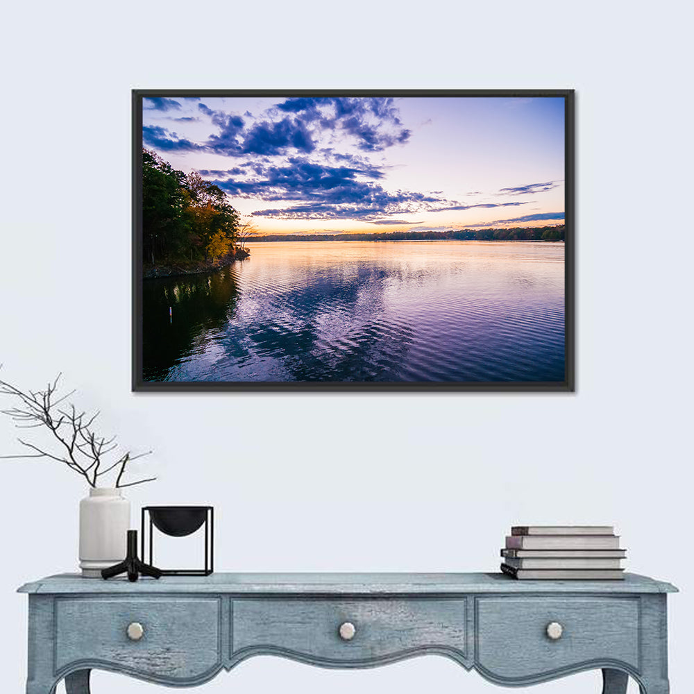 Lake Wylie Sunset Reflection Wall Art