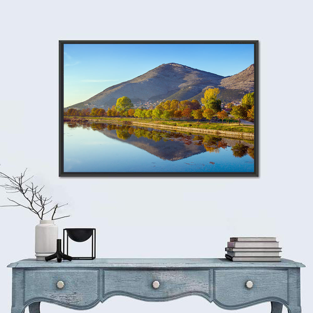 Trebišnjica River Reflection, Trebinje Wall Art