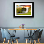 Skógafoss at Sunset Wall Art
