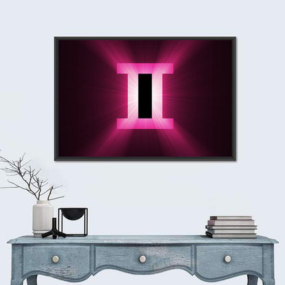 Radiant Gemini Symbol Wall Art