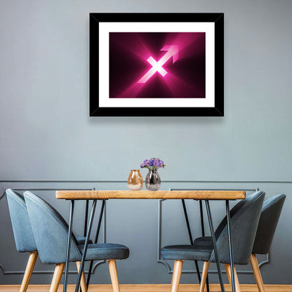 Cosmic Sagittarius Symbol Wall Art