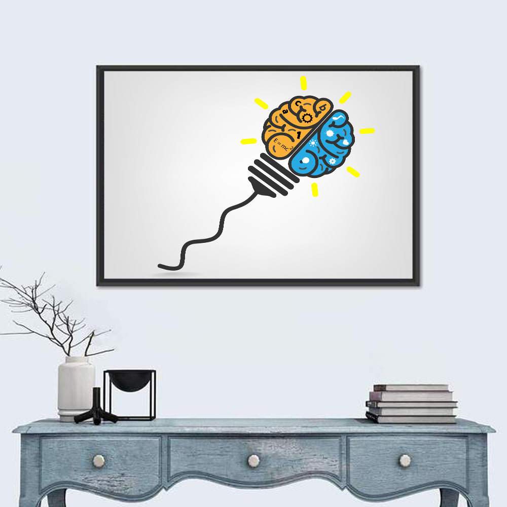 Think Out of the Box Wall Art in a room, landscape