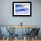Snowy Cabins Above Clouds Wall Art
