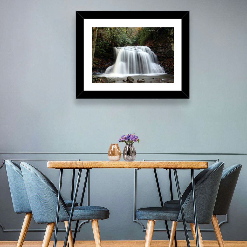 Holly River Autumn Waterfall Wall Art