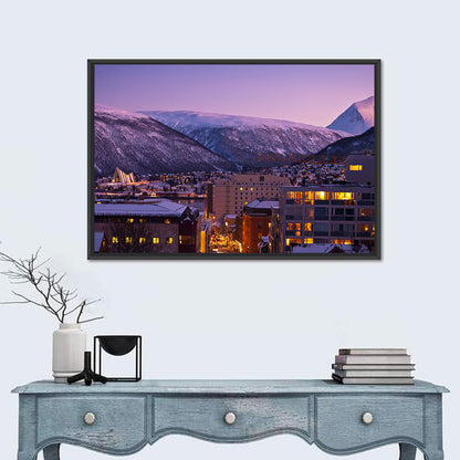Tromsø Twilight Cityscape Wall Art