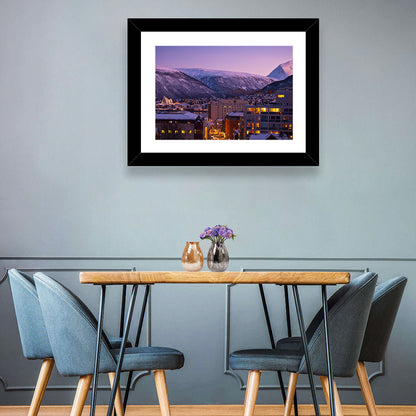 Tromsø Twilight Cityscape Wall Art