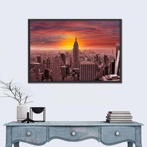 New York City Sunset Wall Art