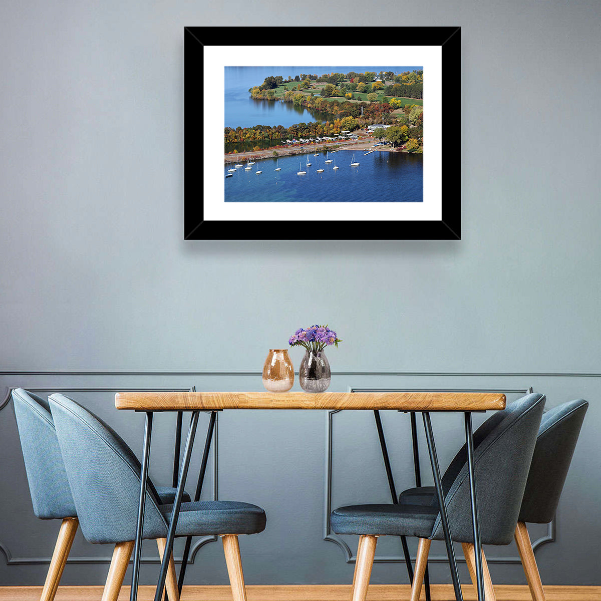 Lake Wissota Aerial Wall Art