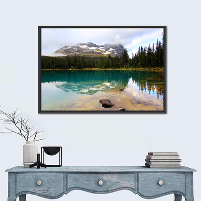 Lake O Hara Mountain Reflection Wall Art