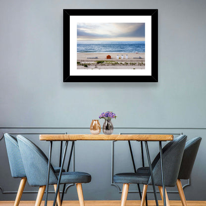 Cape May Beach Huts Wall Art