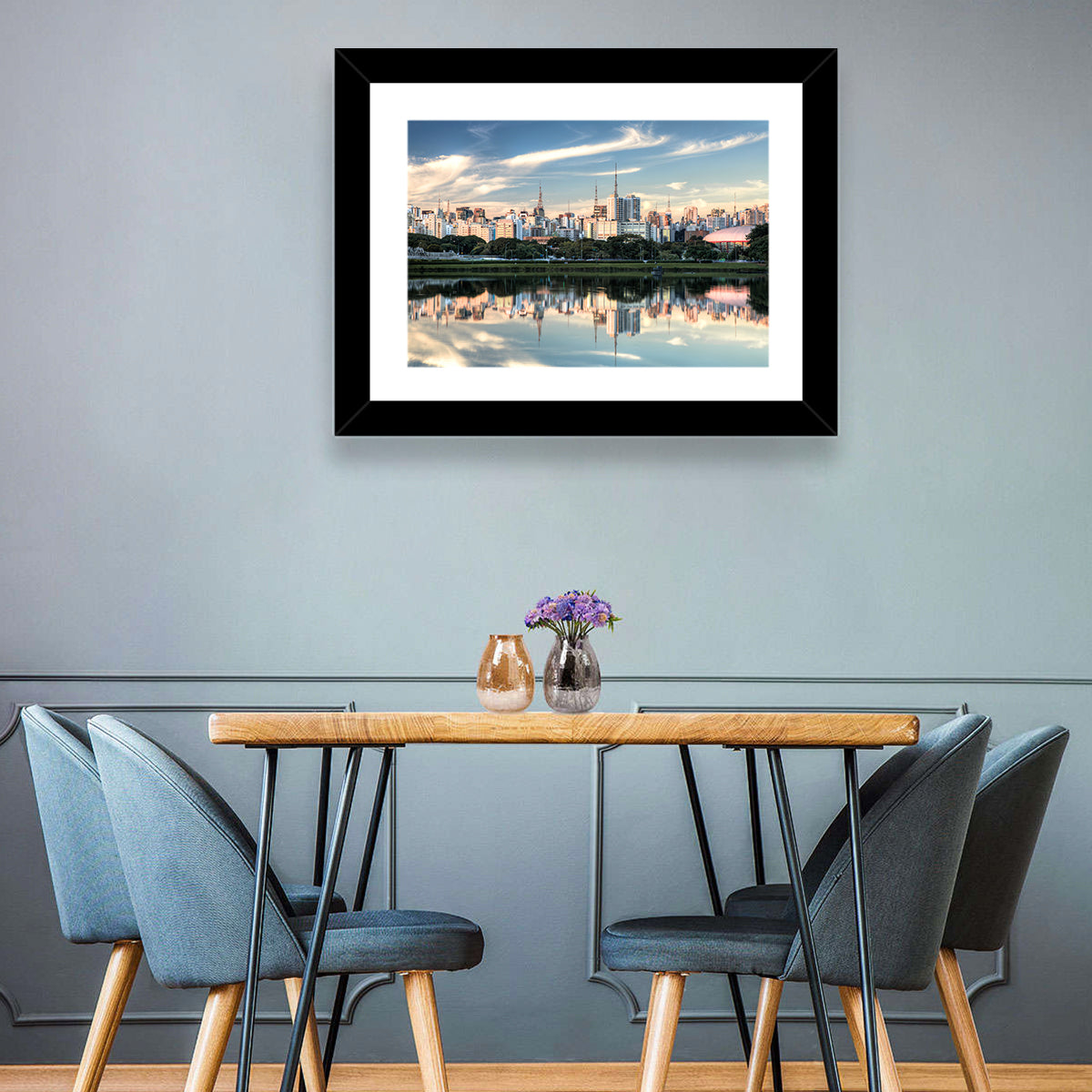 Ibirapuera Park Golden Hour Reflection Wall Art