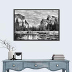 Yosemite Valley Winter View Wall Art