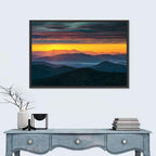 Misty Blue Ridge Sunrise North Carolina Wall Art