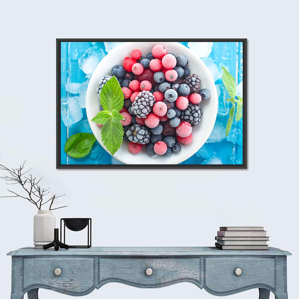 Frozen Berry Bowl Wall Art