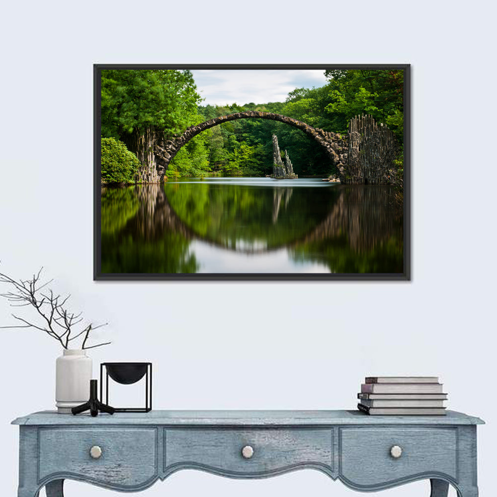 Lake Stone Bridge Wall Art