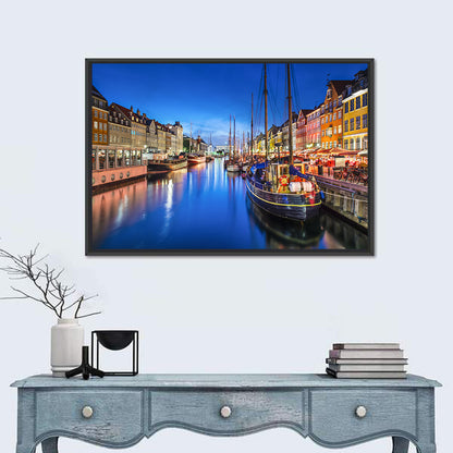Nyhavn Canal at Dusk Wall Art