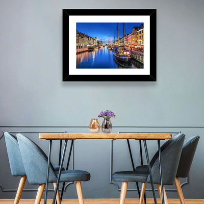 Nyhavn Canal at Dusk Wall Art