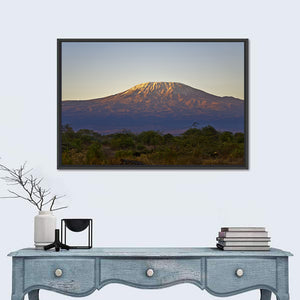 Kilimanjaro Mountain Sunset Wall Art